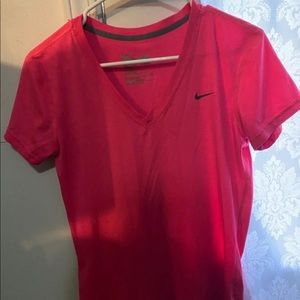 Nike Dri-fit v neck shirt size small